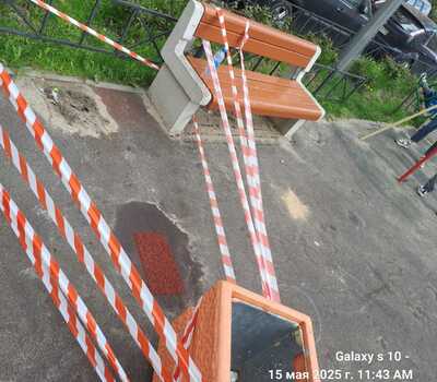 Ремонт резиного покрытия детской площадки