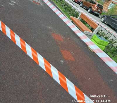 Ремонт резиного покрытия детской площадки